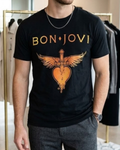 Polera Bon Jovi - Heart & Dagger Gold