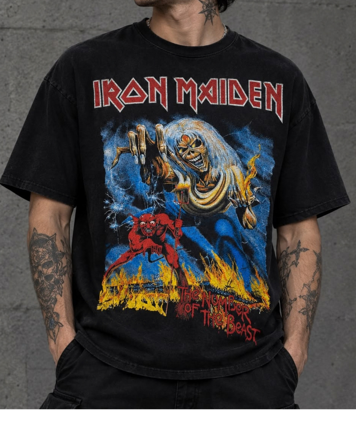Polera Iron Maiden - The Number Of The Beast