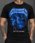 Polera Metallica Ride The Lightning - Silla Eléctrica