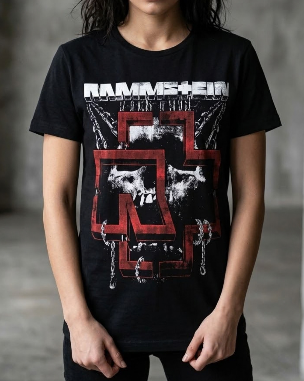 Polera Rammstein Rojo