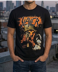 Polera Slayer Casco Militar.