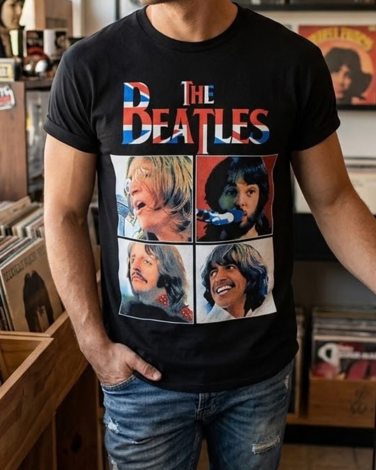 Polera The Beatles - Logo Clásico